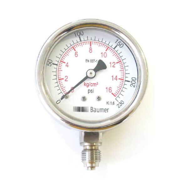 All SS Pressure Gauge Bourdon Type Model AD