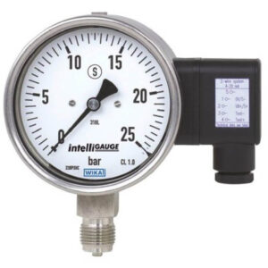 Bourdon tube pressure gauge with output signal Models PGT23.100, PGT23.160