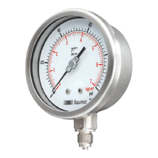 ‘ECO’ (Economic Model) SS Pressure Gauge Bourdon Type Model BV