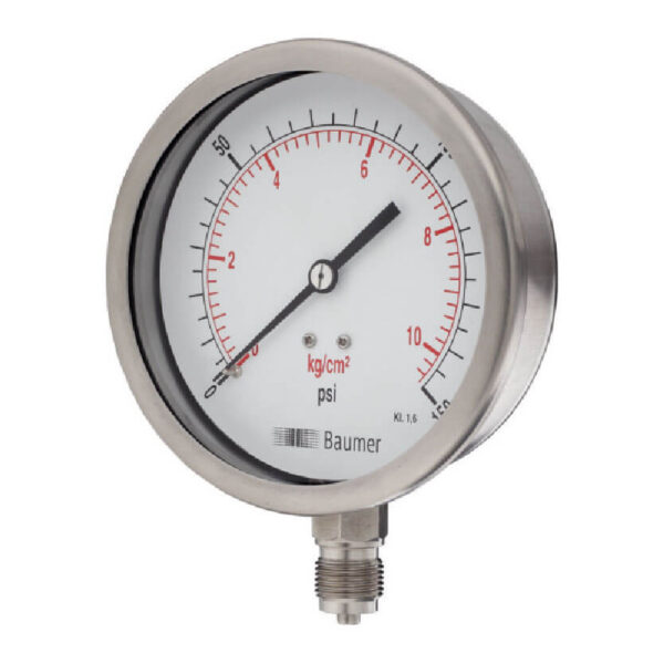 HVAC SS Pressure Gauge (Compact Case) Bourdon Type Model AV