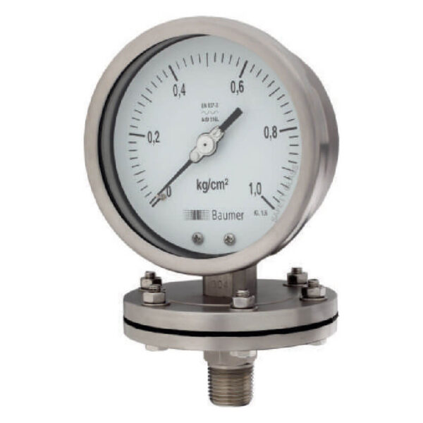 Steel Case Low & High Pressure Gauge Diaphragm Type Model AP